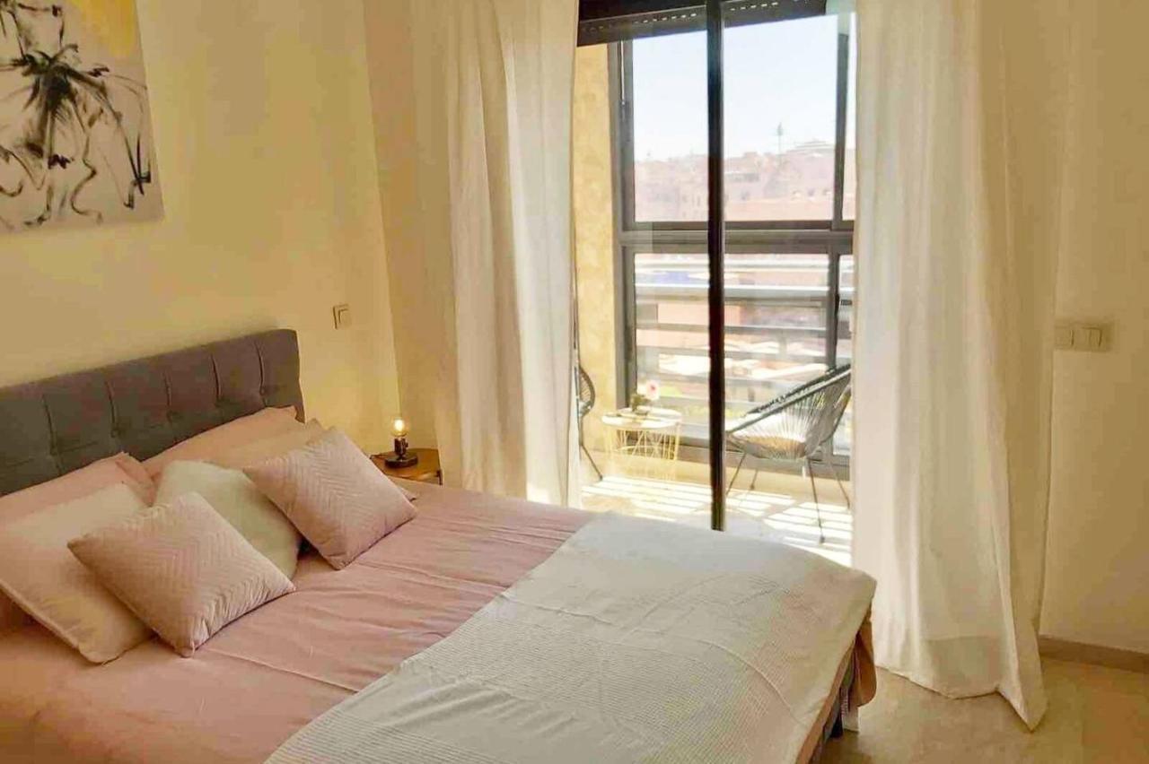 Luxueux Appartement Entre Gueliz Et L'Hivernage Avec Wifi Marrakesh Exteriör bild