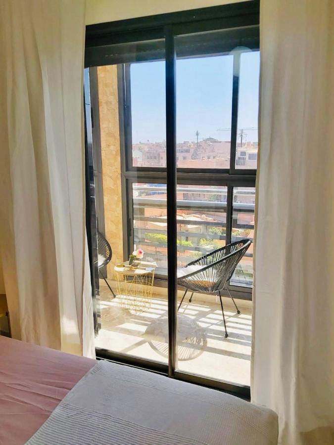 Luxueux Appartement Entre Gueliz Et L'Hivernage Avec Wifi Marrakesh Exteriör bild