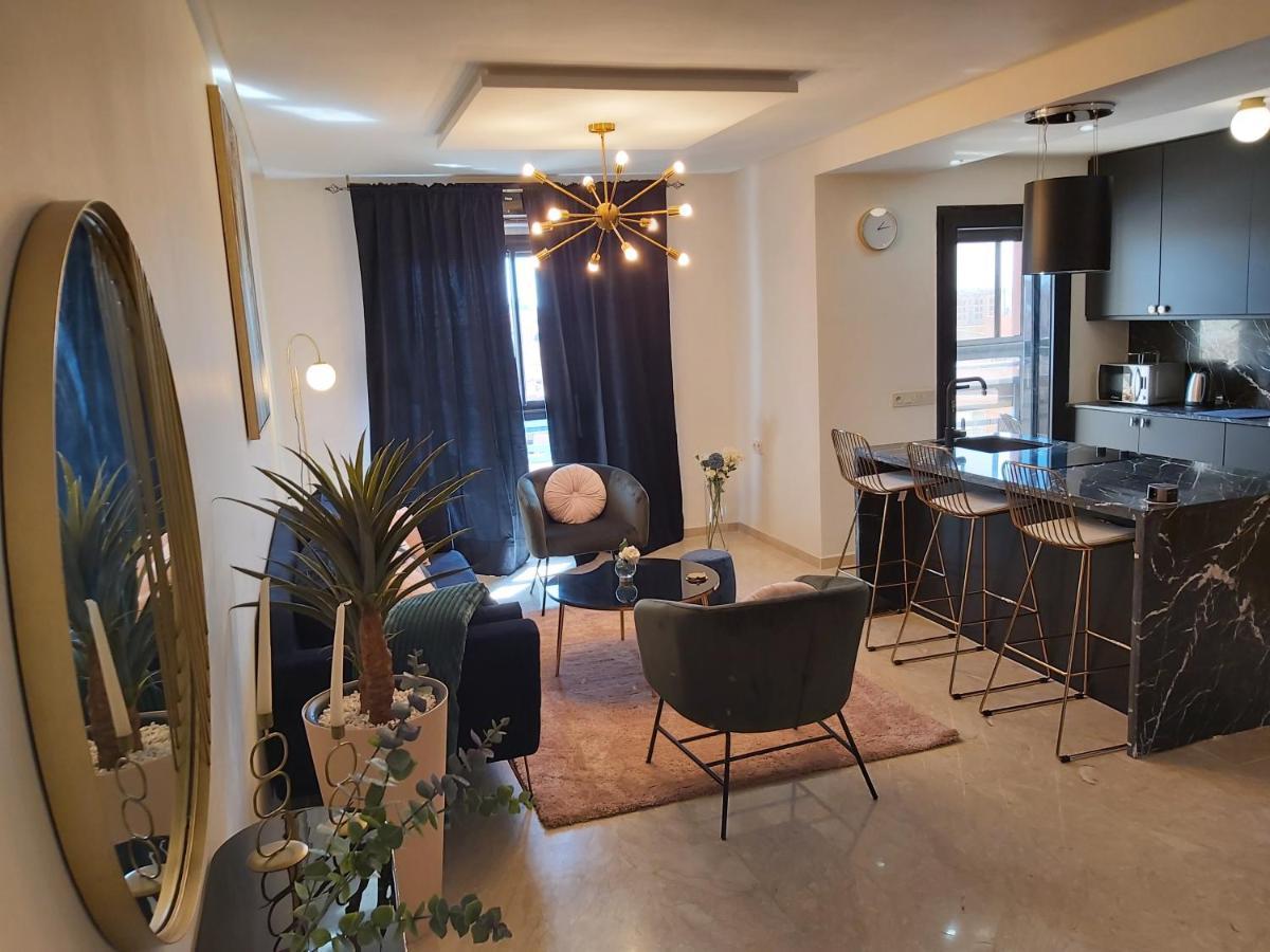 Luxueux Appartement Entre Gueliz Et L'Hivernage Avec Wifi Marrakesh Exteriör bild