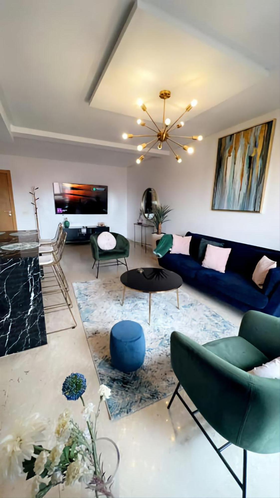 Luxueux Appartement Entre Gueliz Et L'Hivernage Avec Wifi Marrakesh Exteriör bild